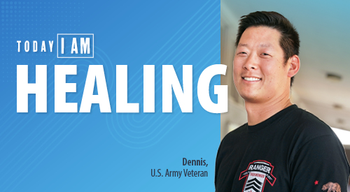 Today, I am healing. —Dennis, U.S. Army Veteran, looking at camera
