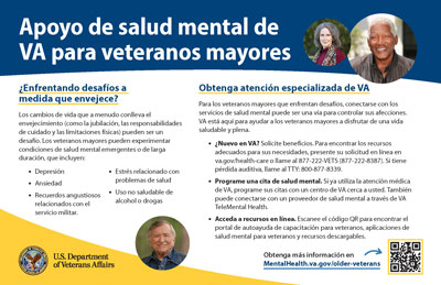 Apoyo de salud mental de VA para veteranos mayores