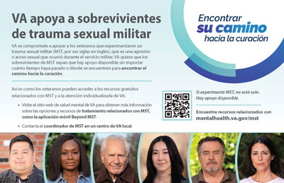 VA apoya a sobrevivientes de trauma sexual militar thumbnail