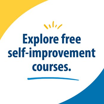 Explore free self-improvement courses.